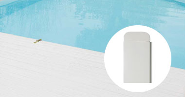 Lames blanc PVC volet piscine Série Pure